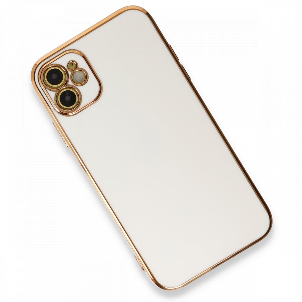  iPhone 11 Kılıf Volet Silikon - Beyaz