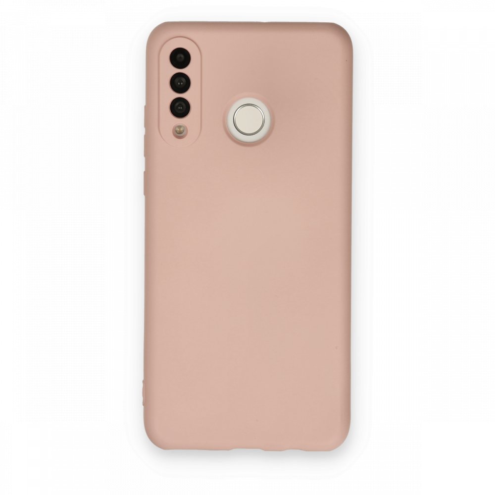 Huawei P30 Lite Kılıf Nano içi Kadife Silikon - Pudra Huawei P30 Lite Kılıf Nano içi Kadife Silikon - Pudra