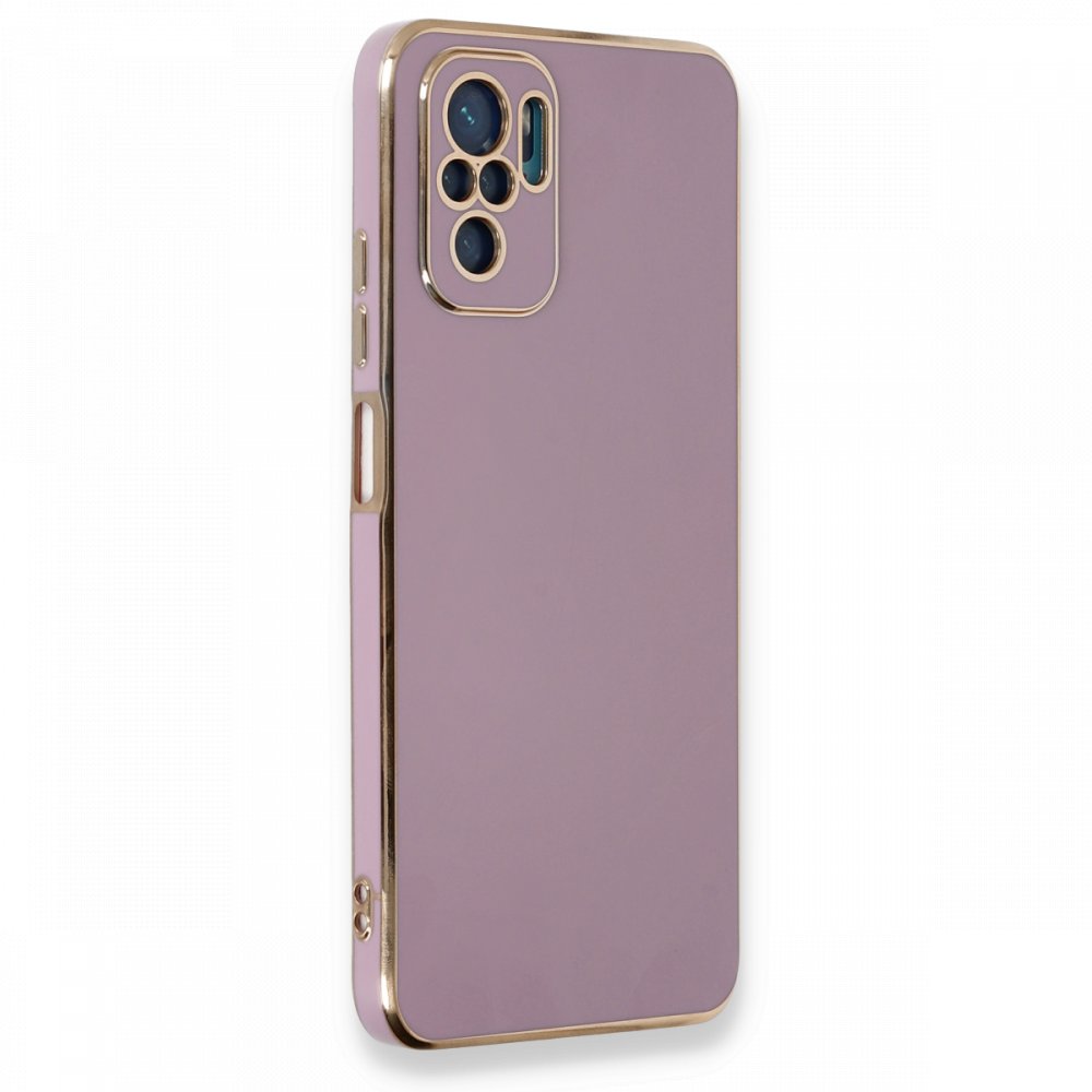 Redmi Note 10S Kılıf Volet Silikon - Mor