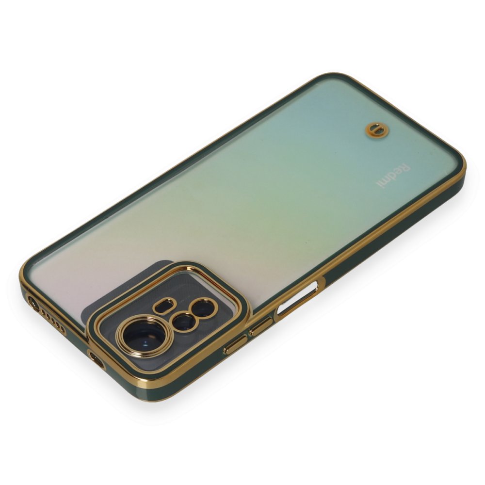 Redmi Note 12S Kılıf Liva Lens Silikon - Yeşil