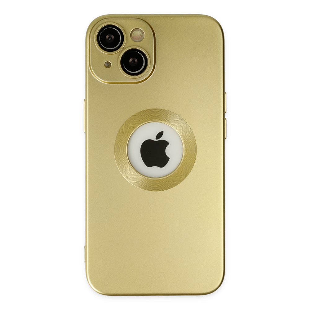  iPhone 14 Plus Kılıf Vamos Lens Silikon - Gold