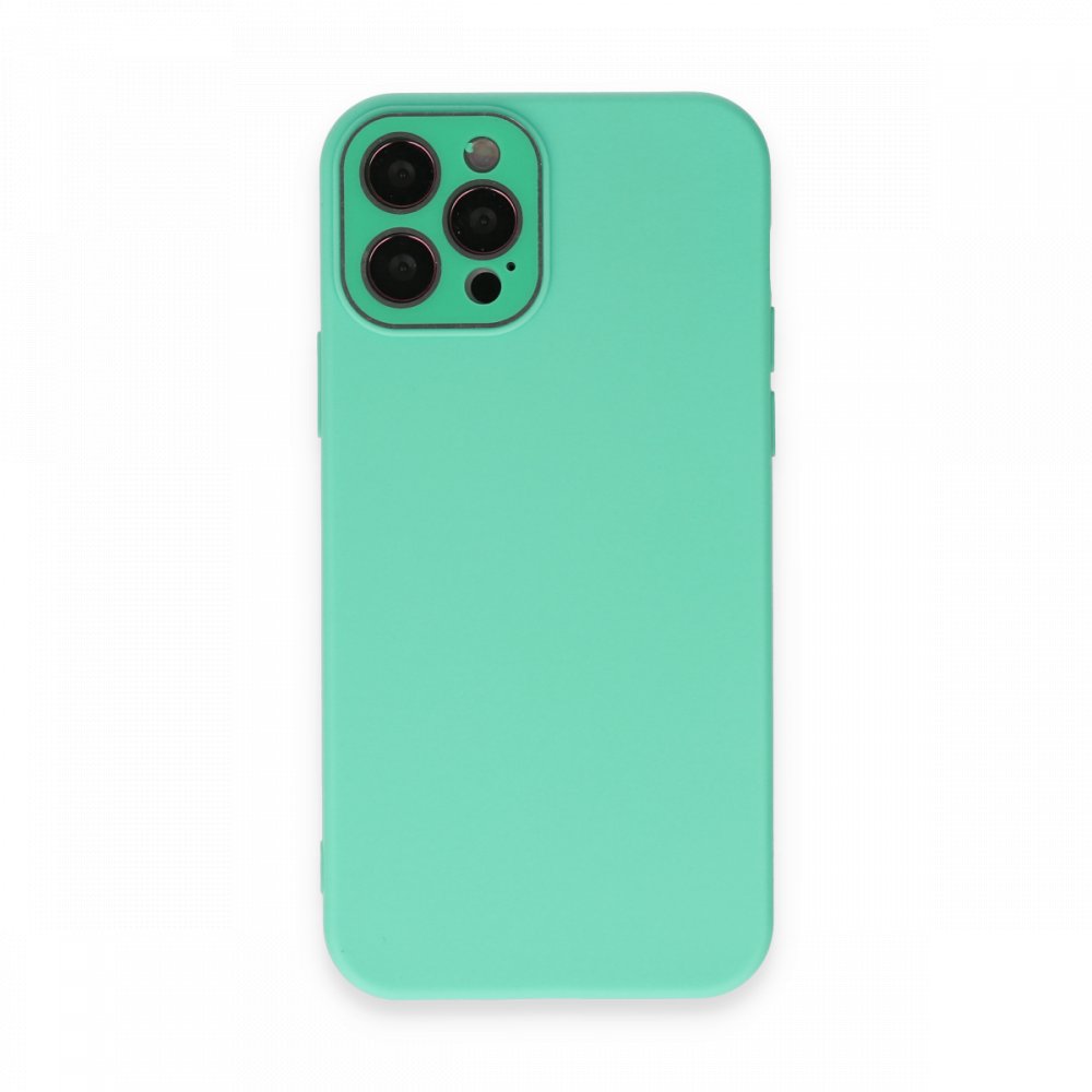  iPhone 12 Pro Kılıf Lansman Glass Kapak - Turkuaz