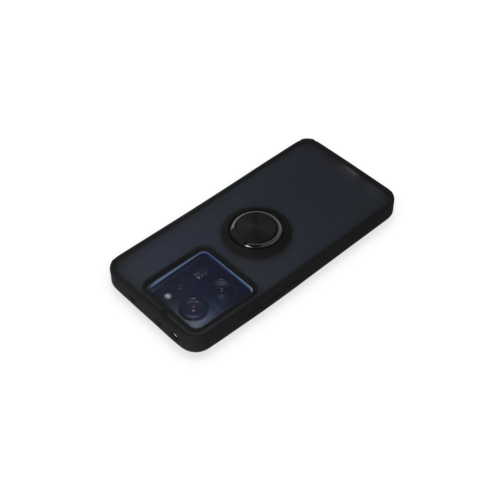  Xiaomi Mi 13T Pro Kılıf Montreal Yüzüklü Silikon Kapak - Siyah