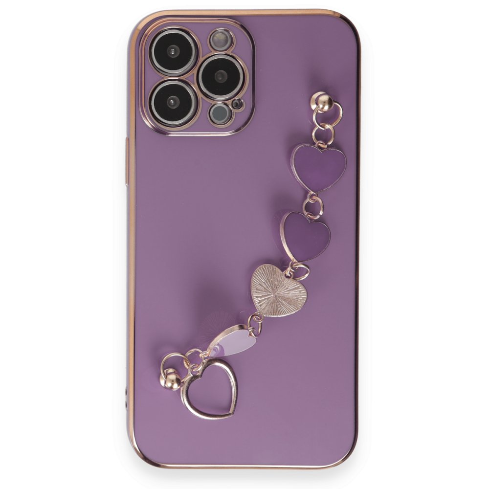 iPhone 14 Pro Kılıf Esila Silikon - Mor  iPhone 14 Pro Kılıf Esila Silikon - Mor