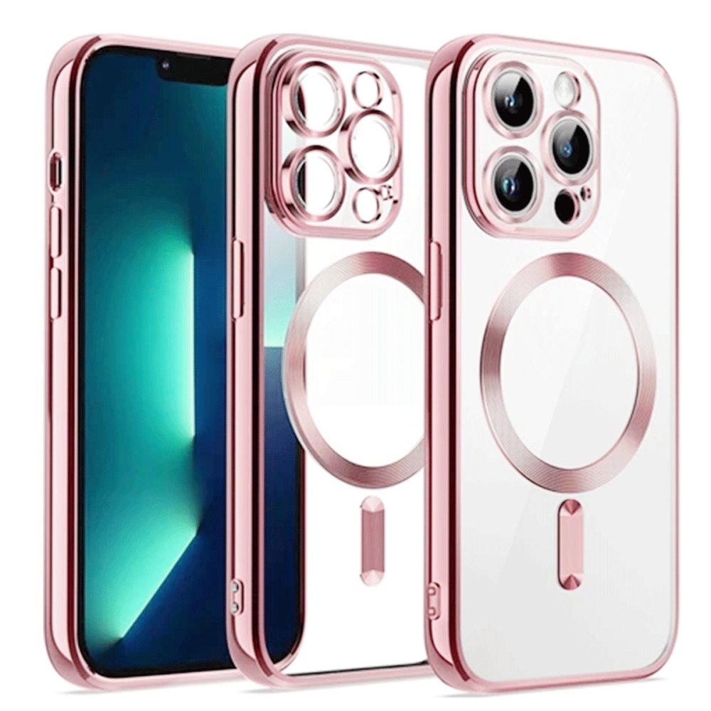  iPhone 15 Kılıf Kross Magneticsafe Kapak - Pembe