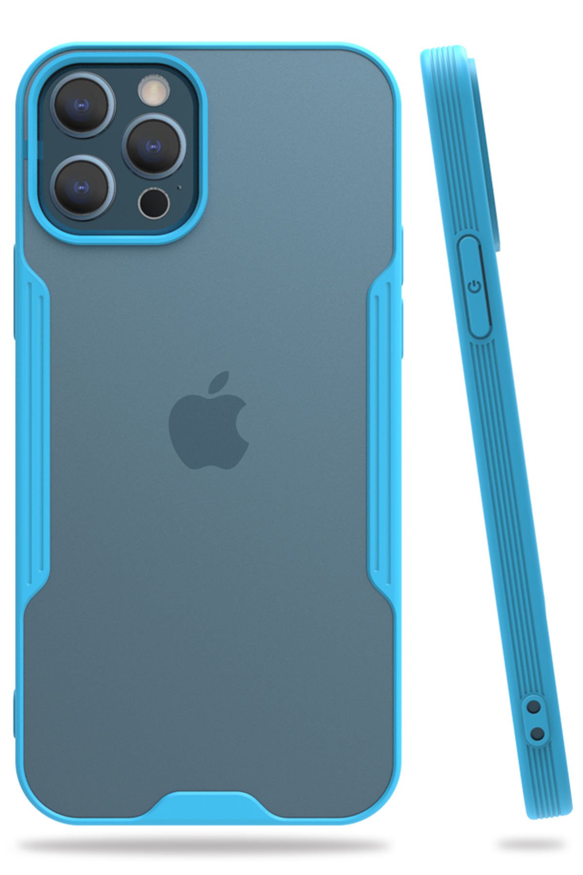 iPhone 12 Pro Kılıf Platin Silikon - Mavi