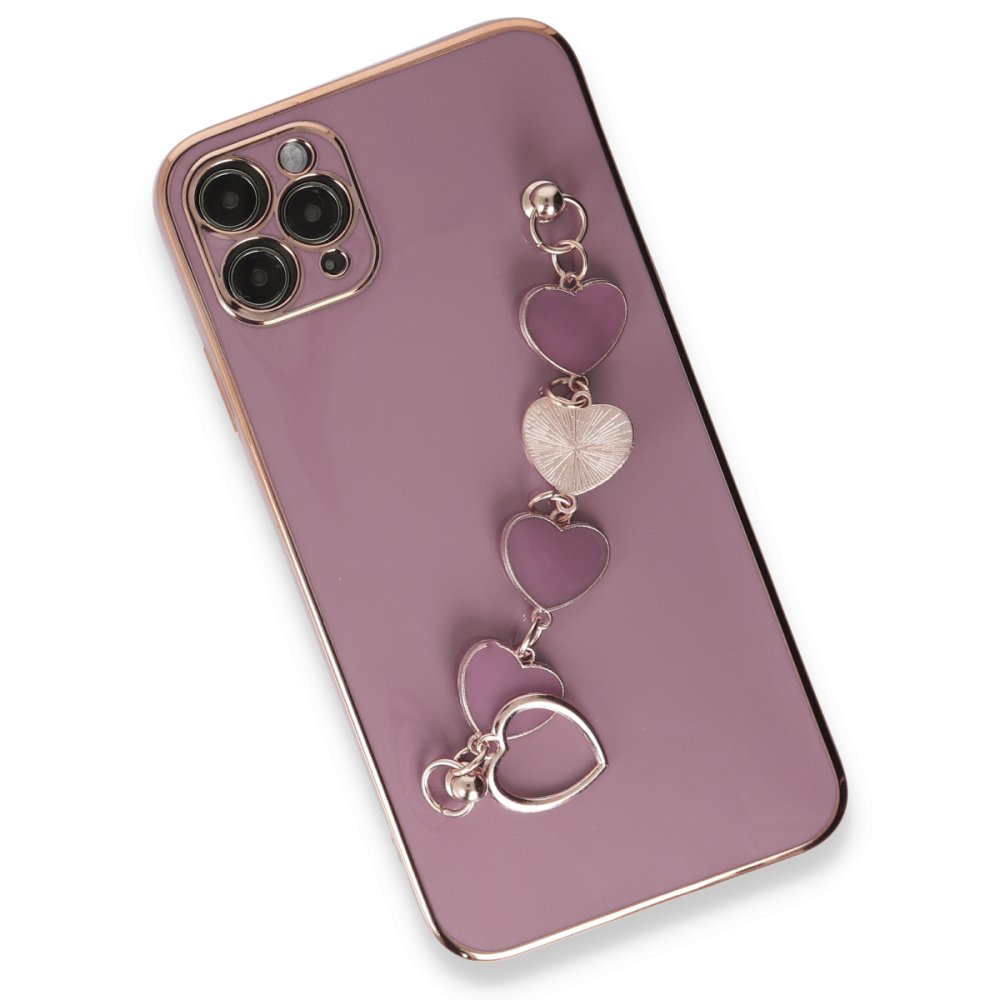iPhone 11 Pro Max Kılıf Esila Silikon - Mor iPhone 11 Pro Max Kılıf Esila Silikon - Mor
