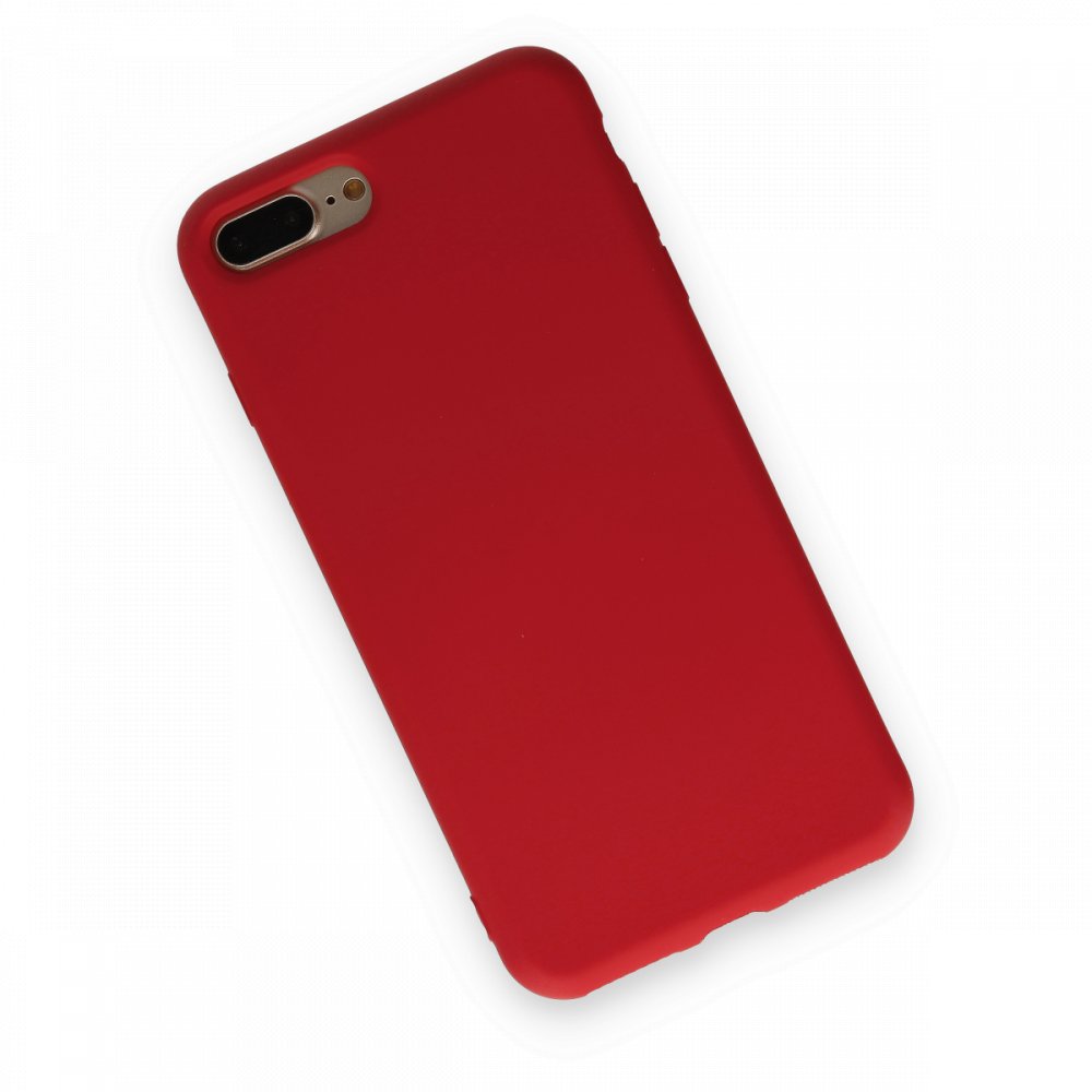  iPhone 8 Plus Kılıf Nano içi Kadife Silikon - Kırmızı