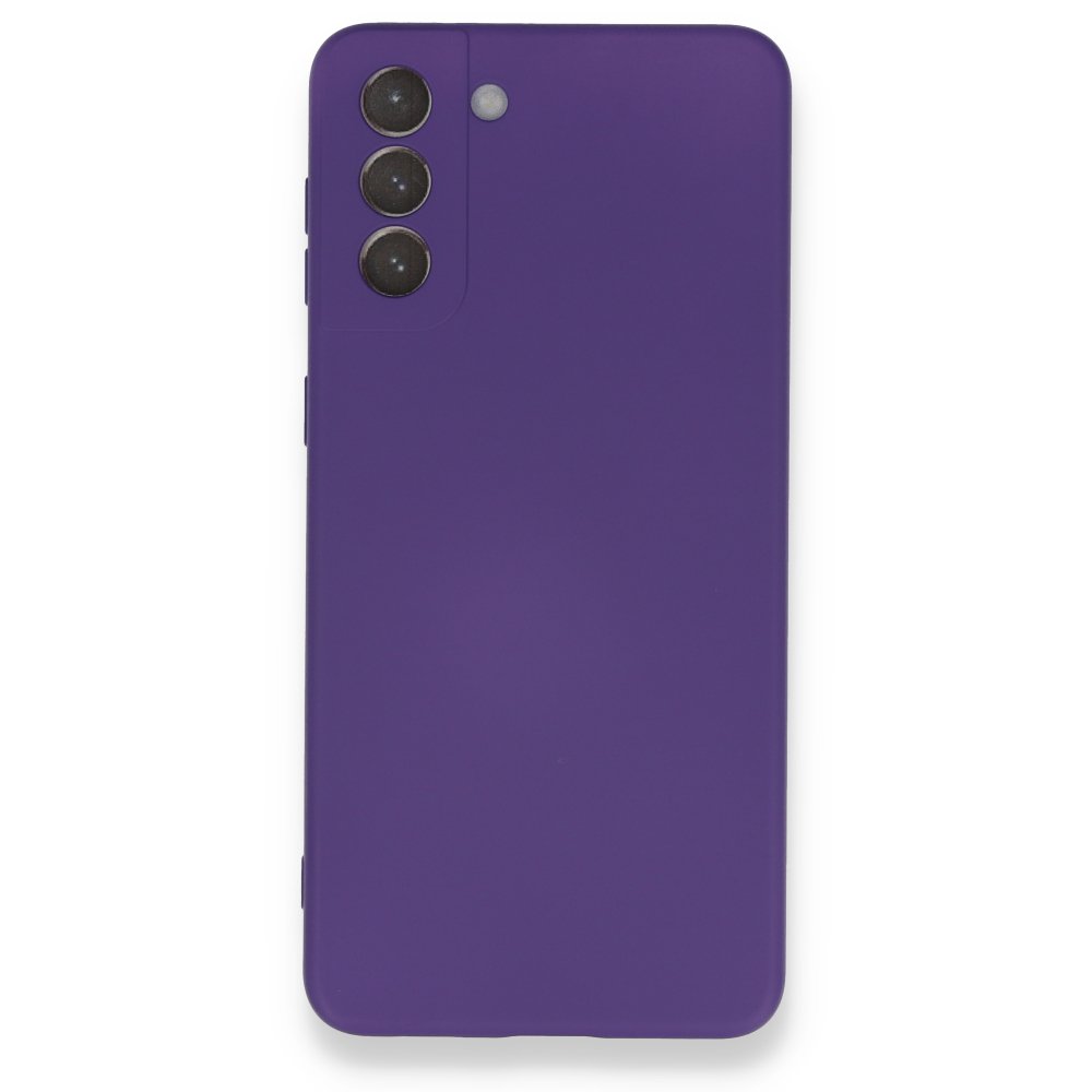  Samsung Galaxy S21 Plus Kılıf Nano içi Kadife Silikon - Mor