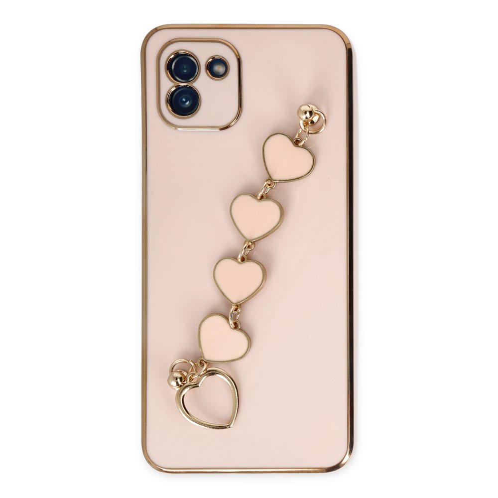  Samsung Galaxy A03 Kılıf Esila Silikon - Pudra
