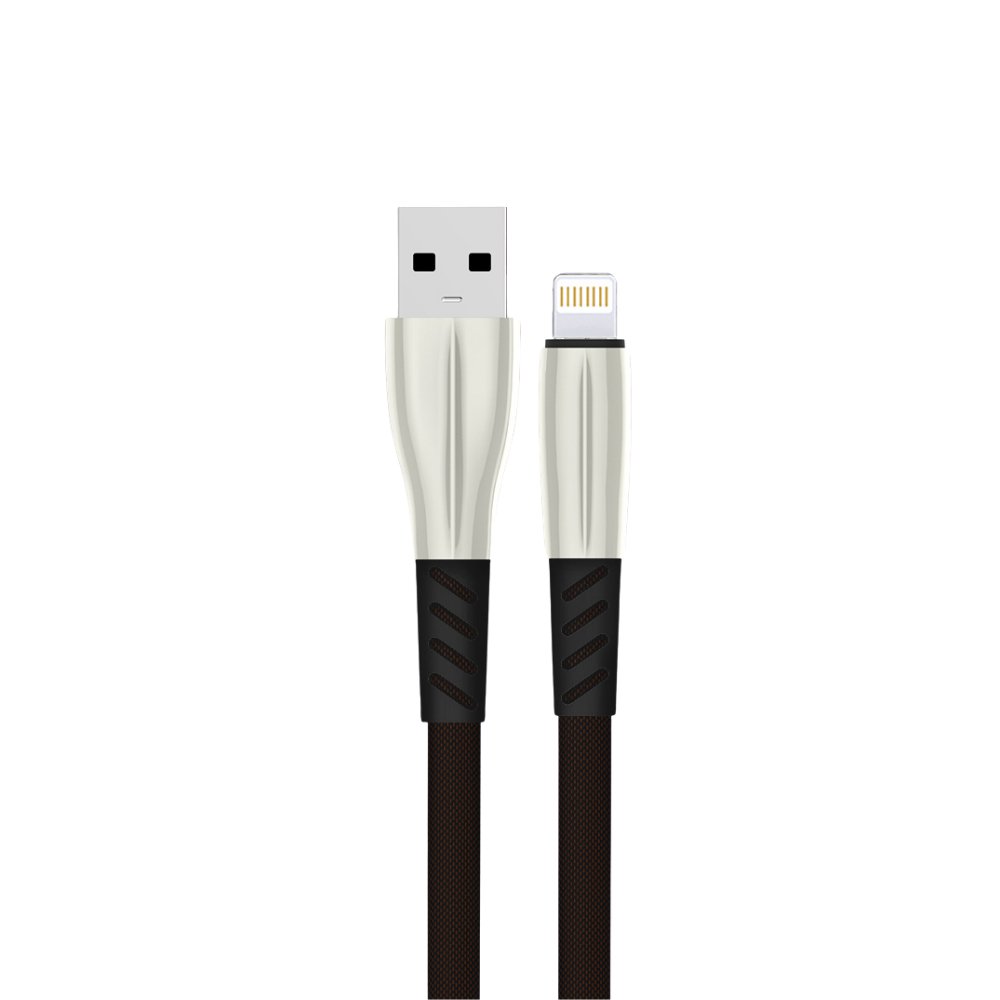 Konfulon S89 Metal Uçlu Lightning Kablo iphone Uyumlu 1M 2.4A - Siyah Konfulon S89 Metal Uçlu Lightning Kablo iphone Uyumlu 1M 2.4A - Siyah
