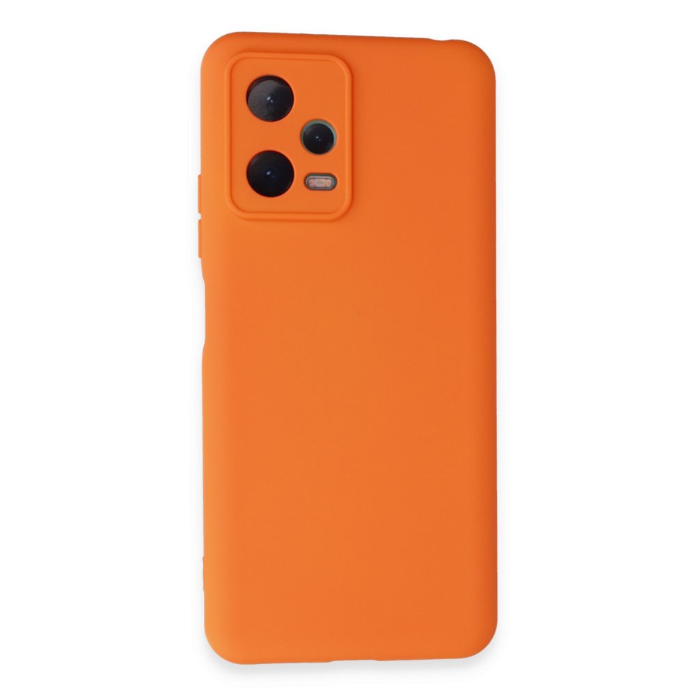 Redmi Note 12 5G Kılıf Nano içi Kadife Silikon - Turuncu Redmi Note 12 5G Kılıf Nano içi Kadife Silikon - Turuncu