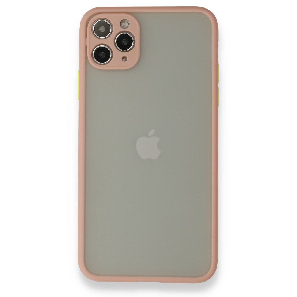  iPhone 12 Pro Max Kılıf Montreal Silikon Kapak - Pembe