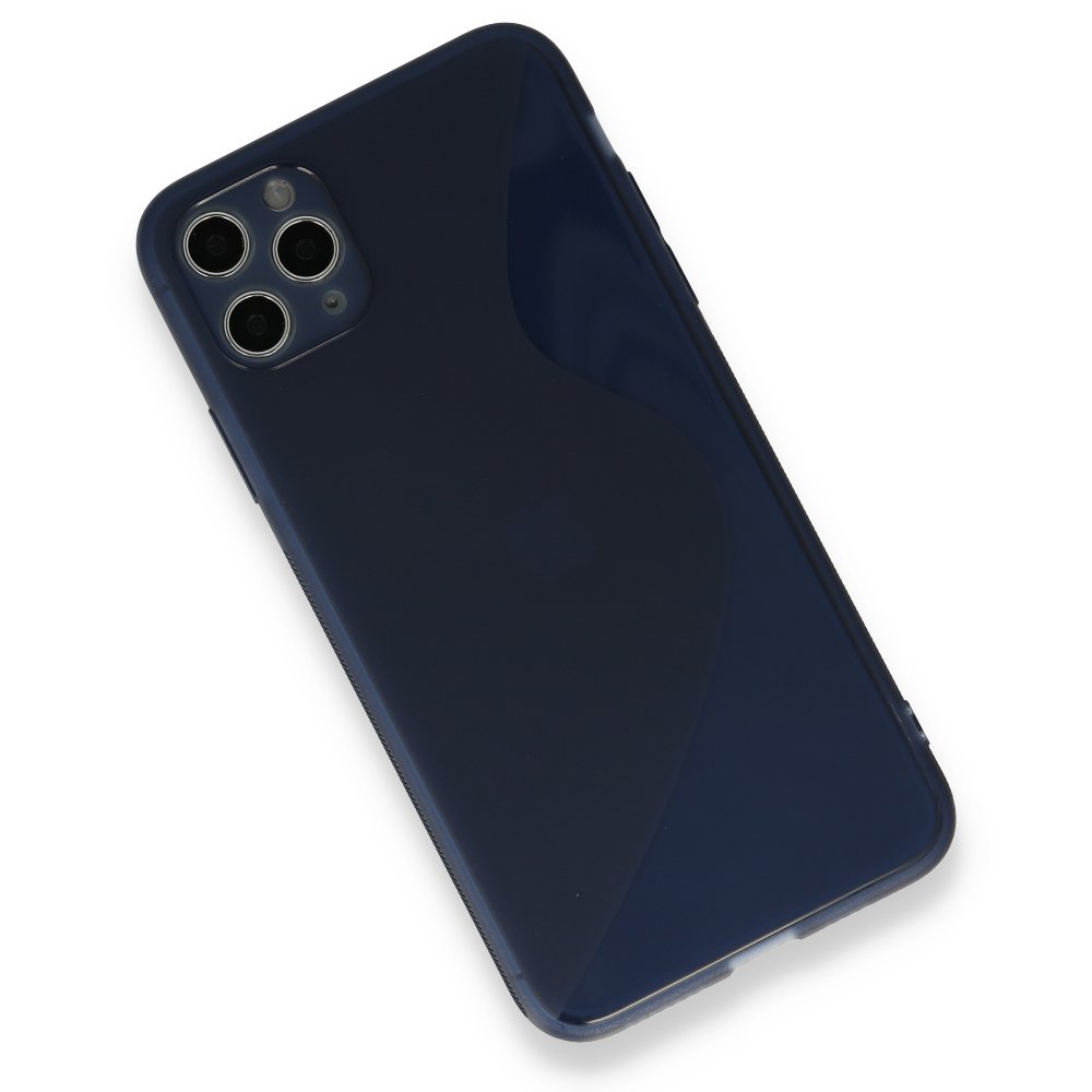 iPhone 11 Pro Max Kılıf S Silikon - Mavi iPhone 11 Pro Max Kılıf S Silikon - Mavi