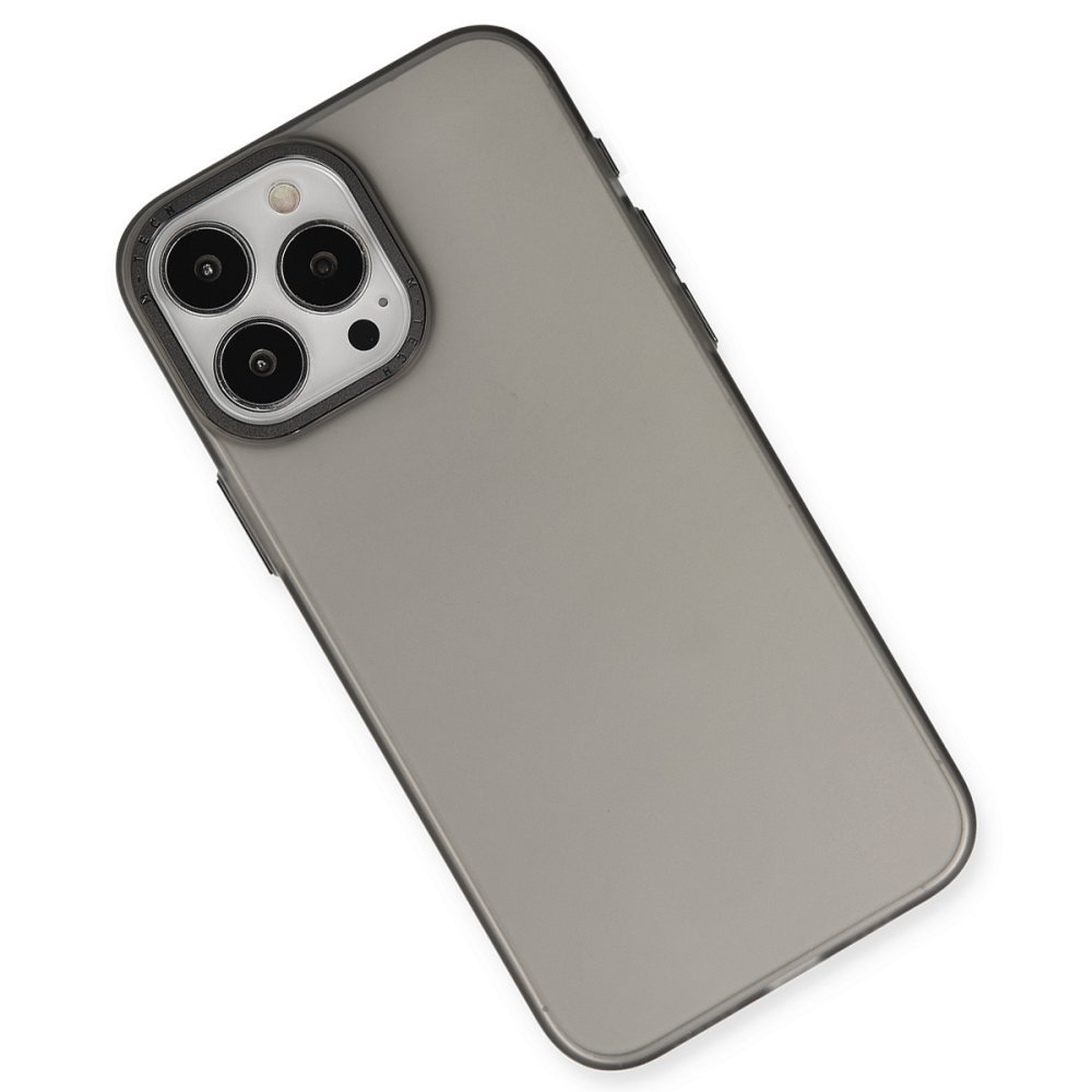  iPhone 15 Pro Kılıf Modos Metal Kapak - Siyah