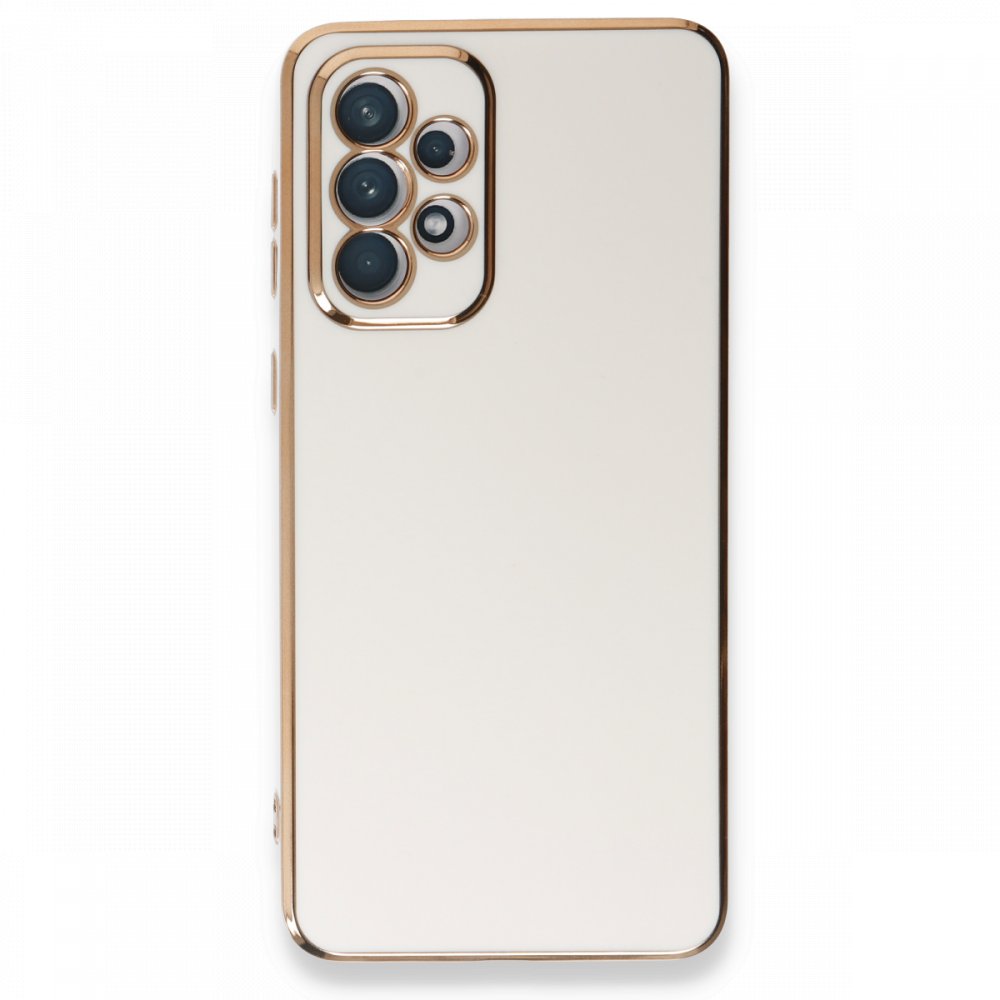  Samsung Galaxy A33 5G Kılıf Volet Silikon - Beyaz