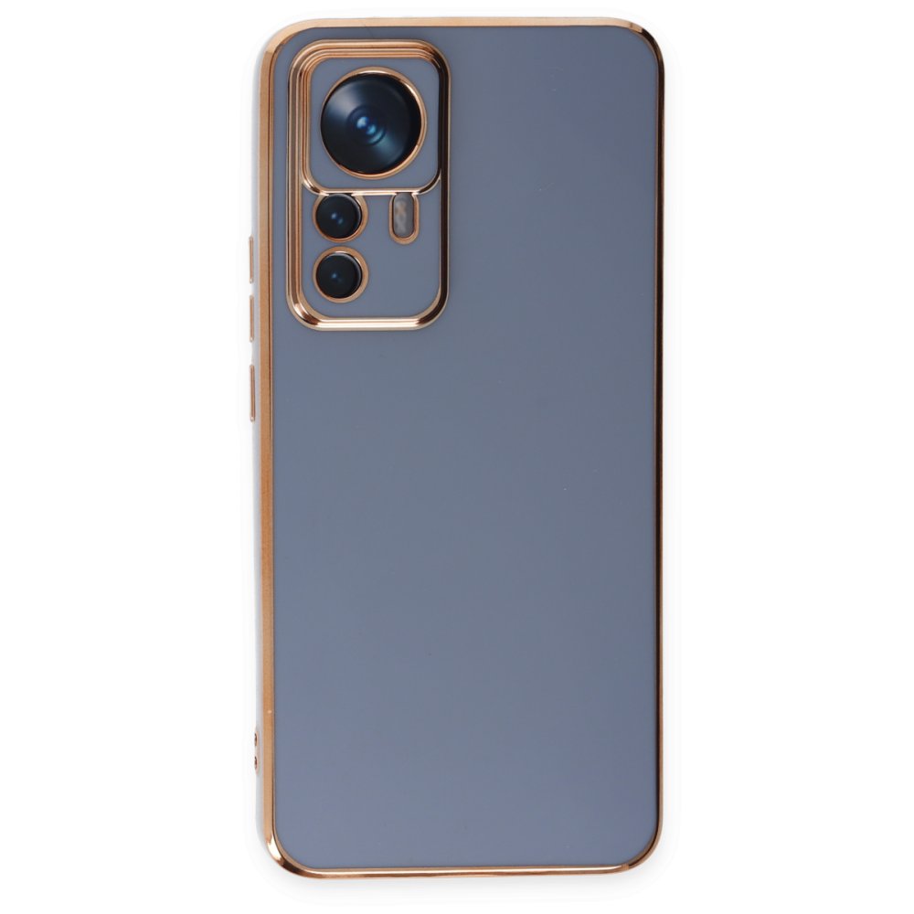  Xiaomi Mi 12T Pro Kılıf Volet Silikon - Mavi