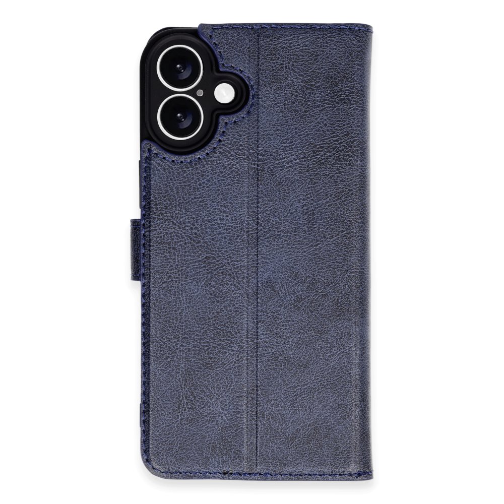  iPhone 16 Plus Kılıf Trend S Plus Kapaklı Kılıf - Lacivert