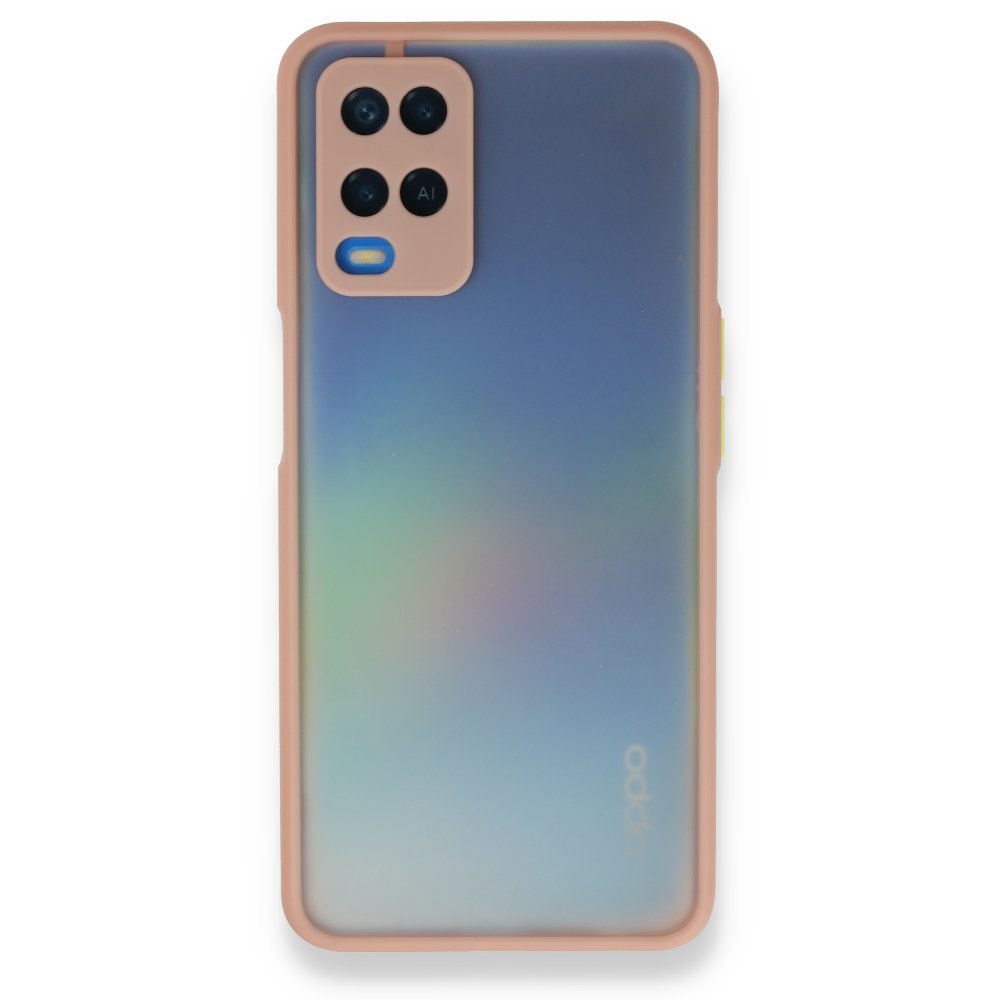 Oppo A54 4G Kılıf Montreal Silikon Kapak - Pembe Oppo A54 4G Kılıf Montreal Silikon Kapak - Pembe