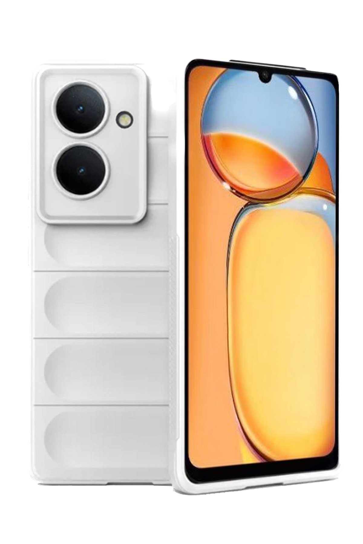 Redmi 13C Kılıf Optimum Silikon - Krem Redmi 13C Kılıf Optimum Silikon - Krem