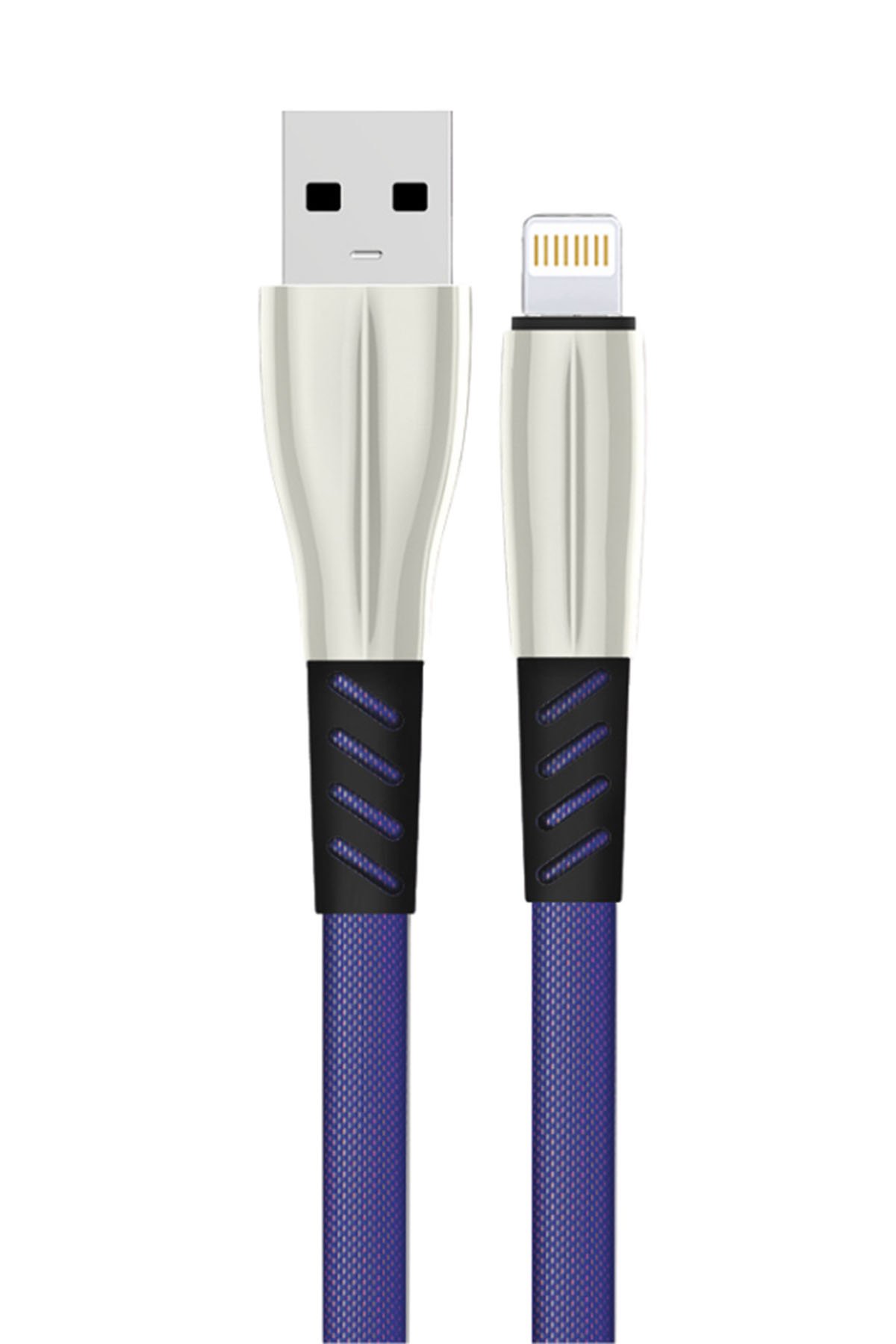 Konfulon S89 Metal Uçlu Lightning Kablo iphone Uyumlu 1M 2.4A - Mavi Konfulon S89 Metal Uçlu Lightning Kablo iphone Uyumlu 1M 2.4A - Mavi