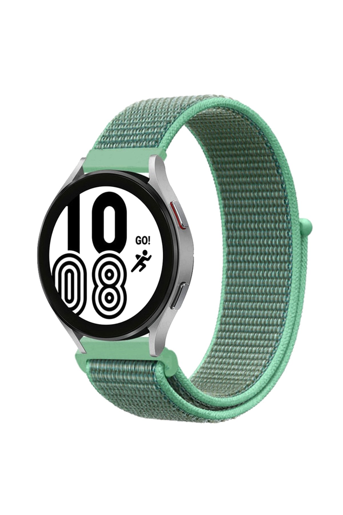 Samsung Galaxy Watch 4 Hasırlı Cırtcırtlı Kordon - Turkuaz Samsung Galaxy Watch 4 Hasırlı Cırtcırtlı Kordon - Turkuaz