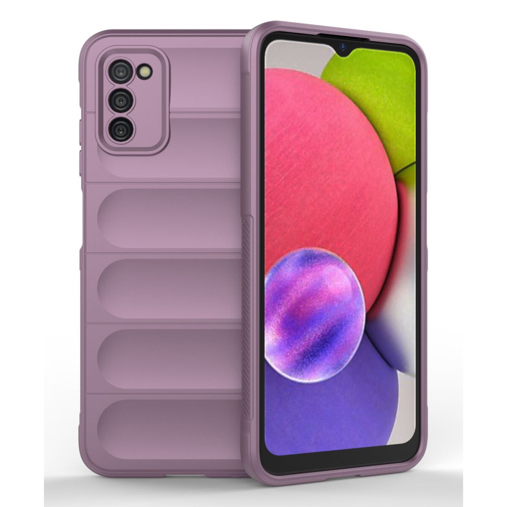  Samsung Galaxy A03S Kılıf Optimum Silikon - Mor