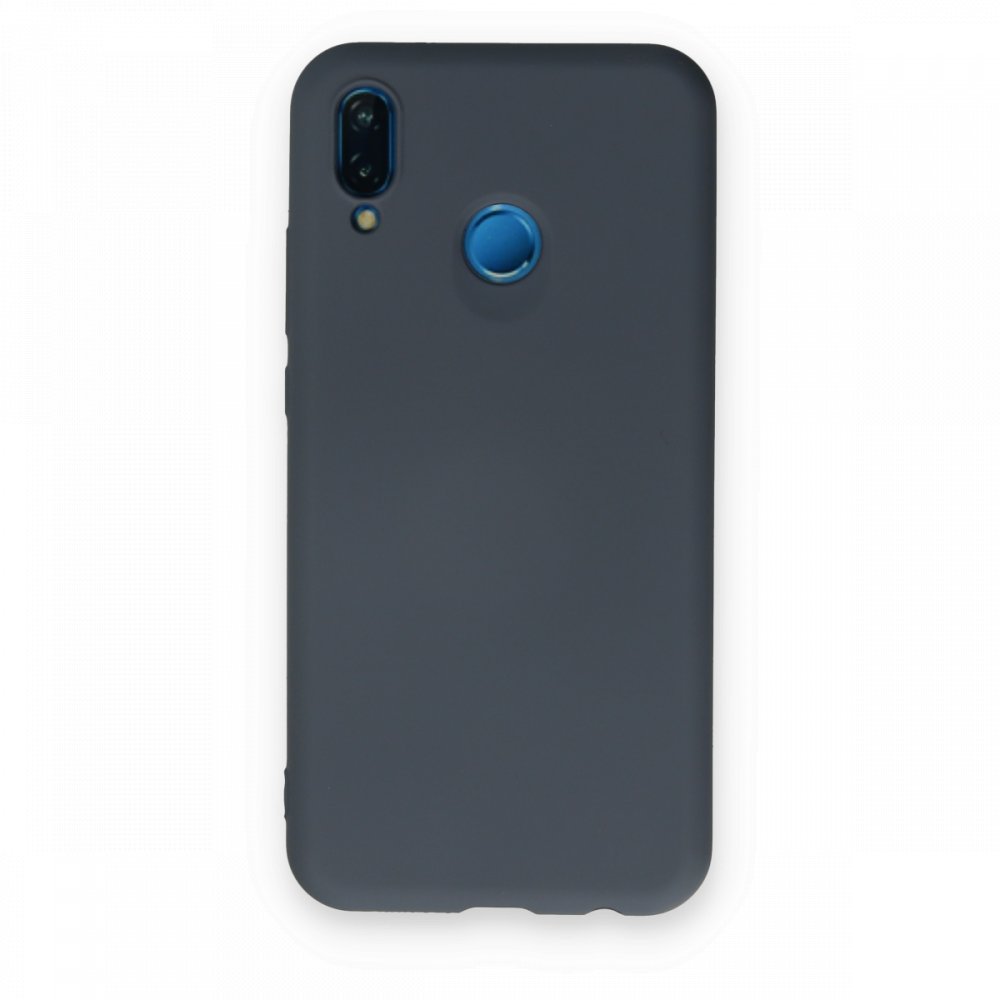 Huawei P20 Lite Kılıf Nano içi Kadife Silikon - Gri Huawei P20 Lite Kılıf Nano içi Kadife Silikon - Gri