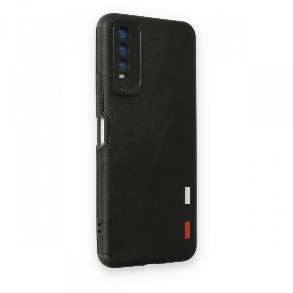  Vivo Y11S Kılıf Loop Deri Silikon - Siyah
