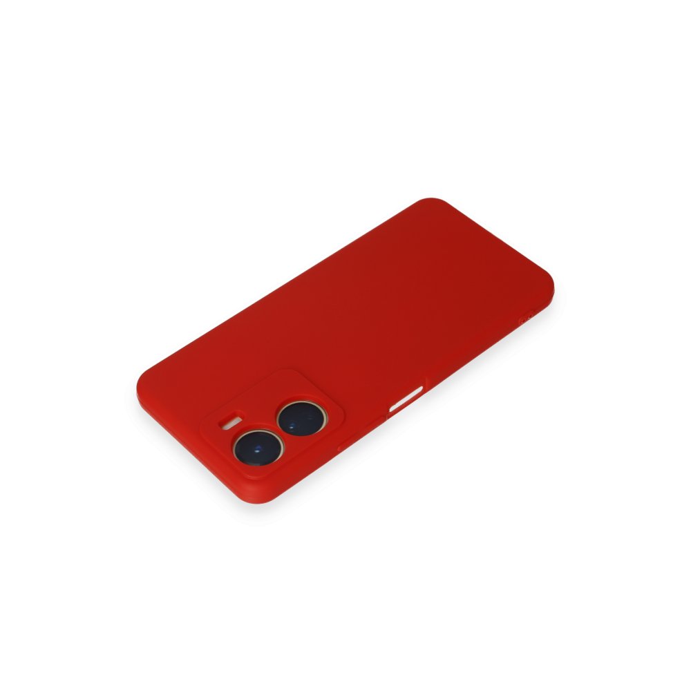  Vivo Y16 Kılıf First Silikon - Kırmızı