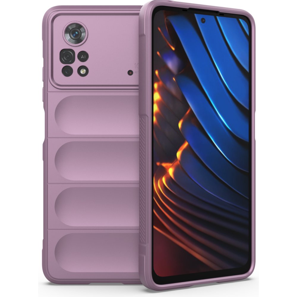  Xiaomi Poco X4 Pro 5G Kılıf Optimum Silikon - Mor