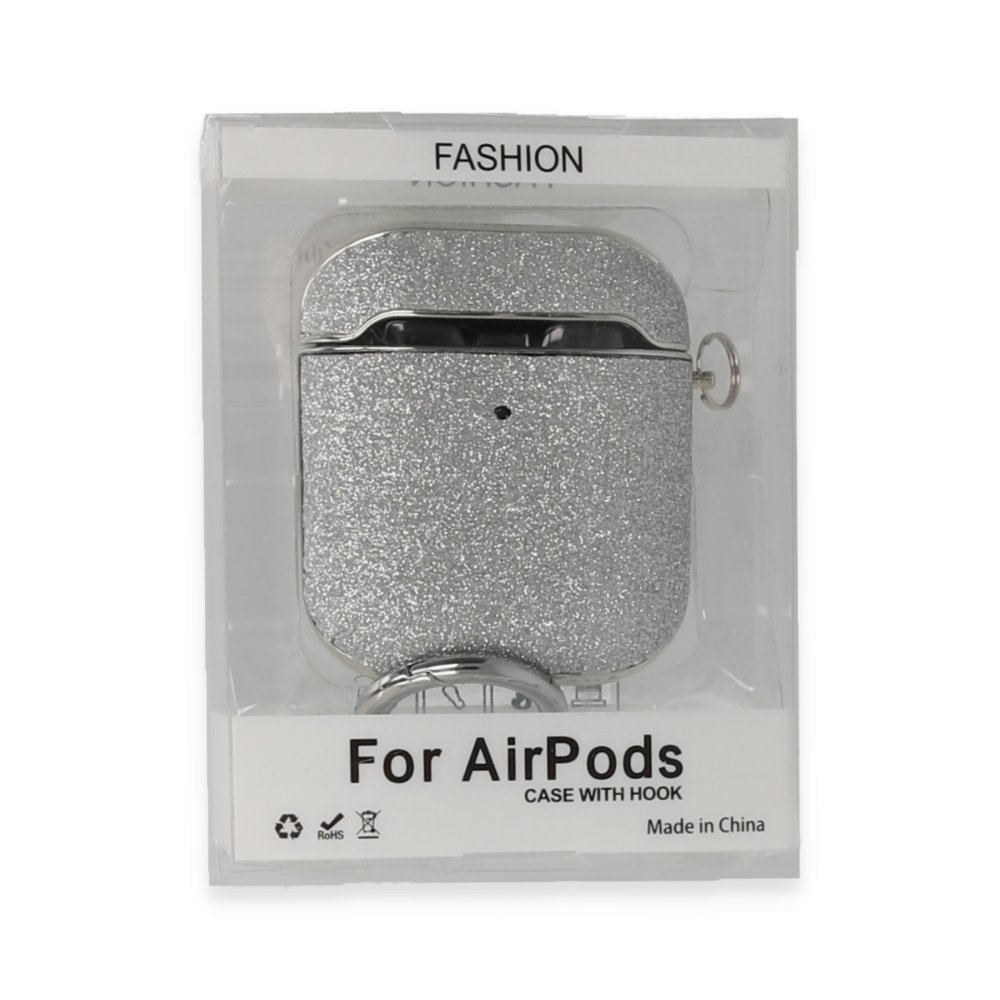 Airpods 2 (2.nesil) Spell Simli Kılıf - Gümüş Airpods 2 (2.nesil) Spell Simli Kılıf - Gümüş