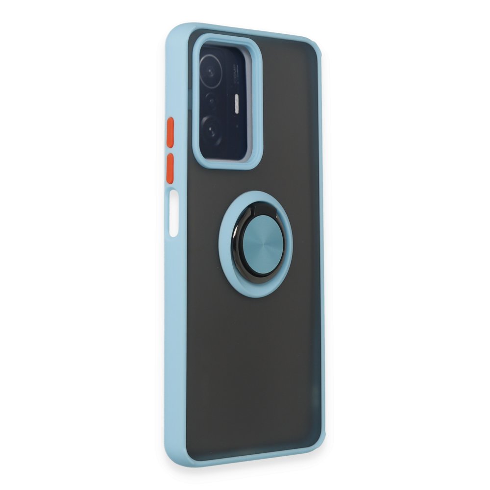 Xiaomi Mi 11T Pro Kılıf Montreal Yüzüklü Silikon Kapak - Buz Mavi  Xiaomi Mi 11T Pro Kılıf Montreal Yüzüklü Silikon Kapak - Buz Mavi