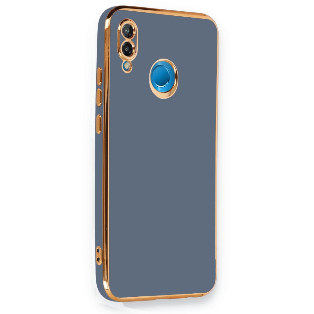 Huawei P20 Lite Kılıf Volet Silikon - Mavi Huawei P20 Lite Kılıf Volet Silikon - Mavi