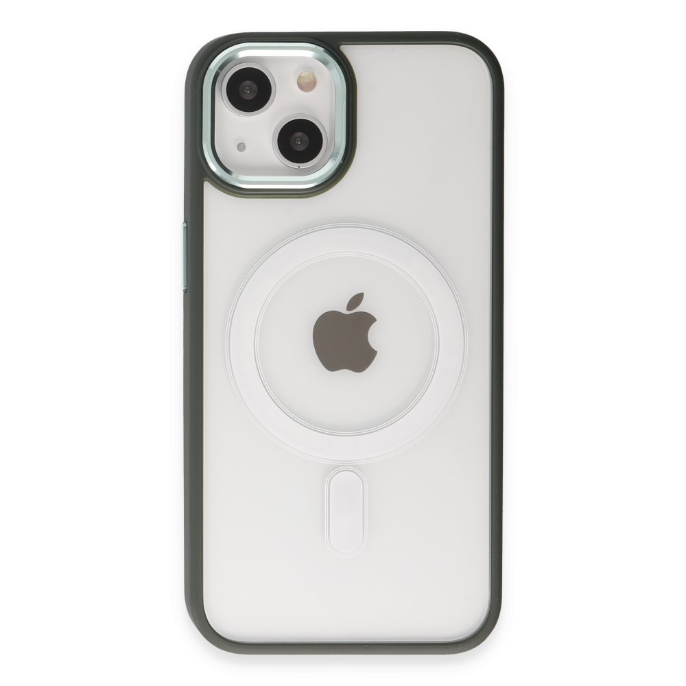  iPhone 15 Kılıf Room Magneticsafe Silikon - Köknar Yeşili