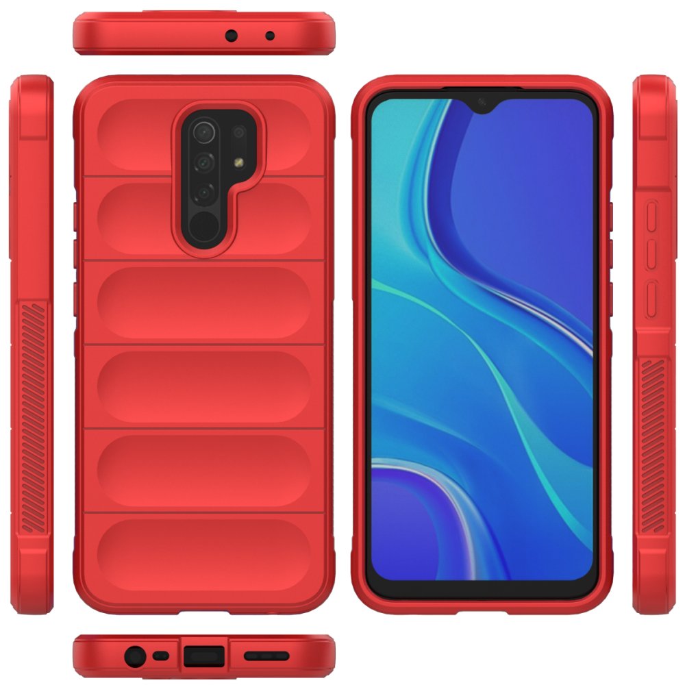 Redmi 9 Kılıf Optimum Silikon - Kırmızı Redmi 9 Kılıf Optimum Silikon - Kırmızı