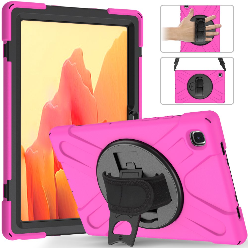  Samsung Galaxy T220 Tab A7 Lite 8.7 Kılıf Amazing Tablet Kapak - Pembe