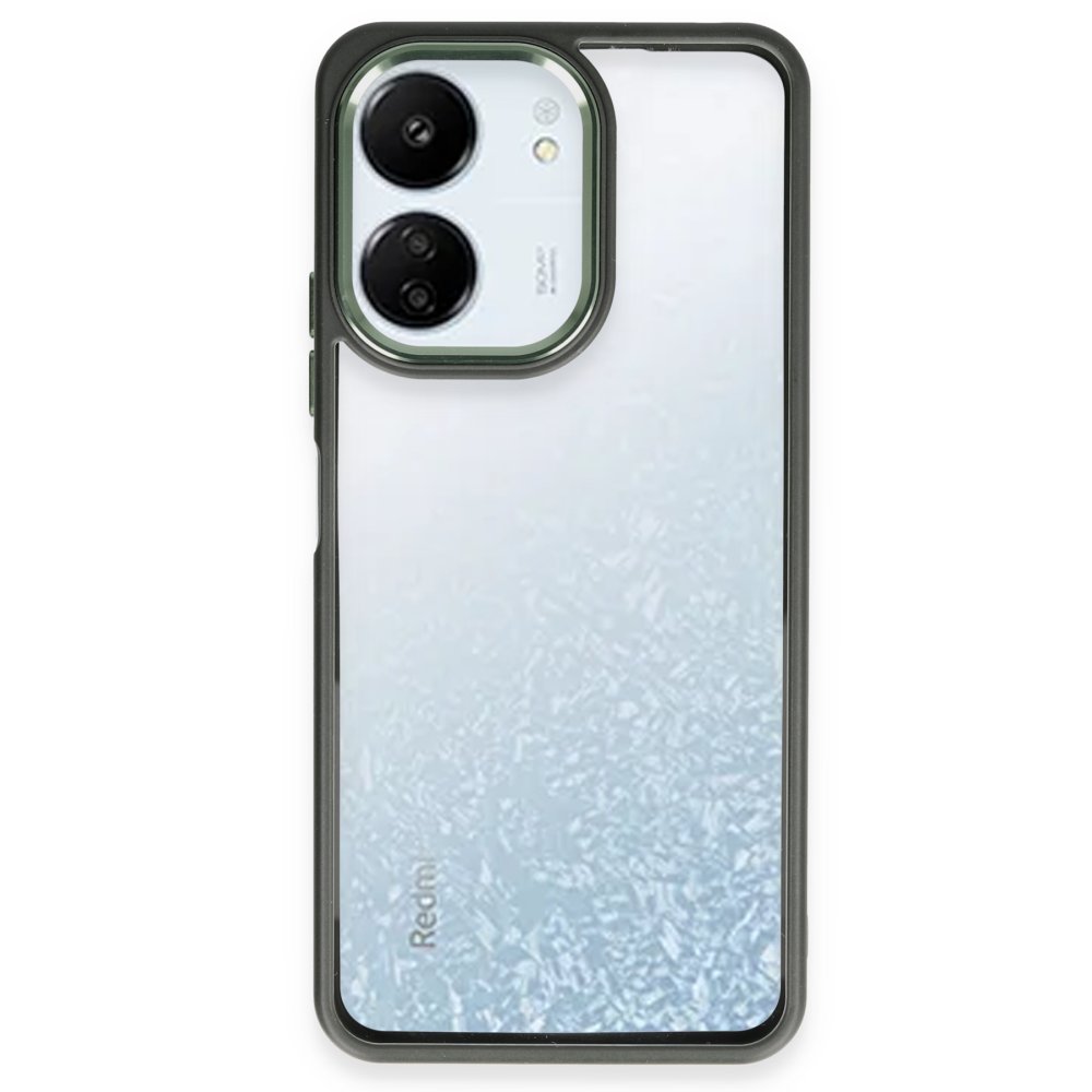  Xiaomi Poco C65 Kılıf Power Silikon - Koyu Yeşil