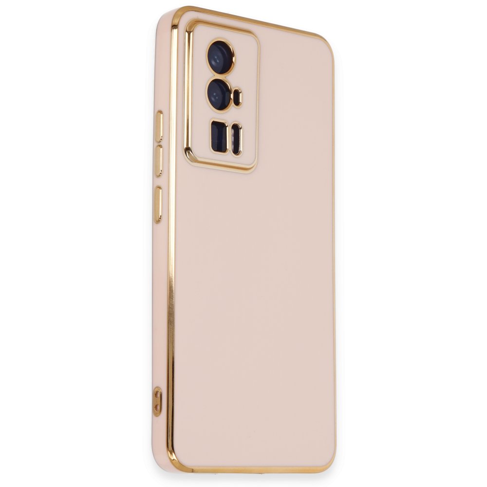 Xiaomi Poco F5 Pro Kılıf Volet Silikon - Pembe  Xiaomi Poco F5 Pro Kılıf Volet Silikon - Pembe