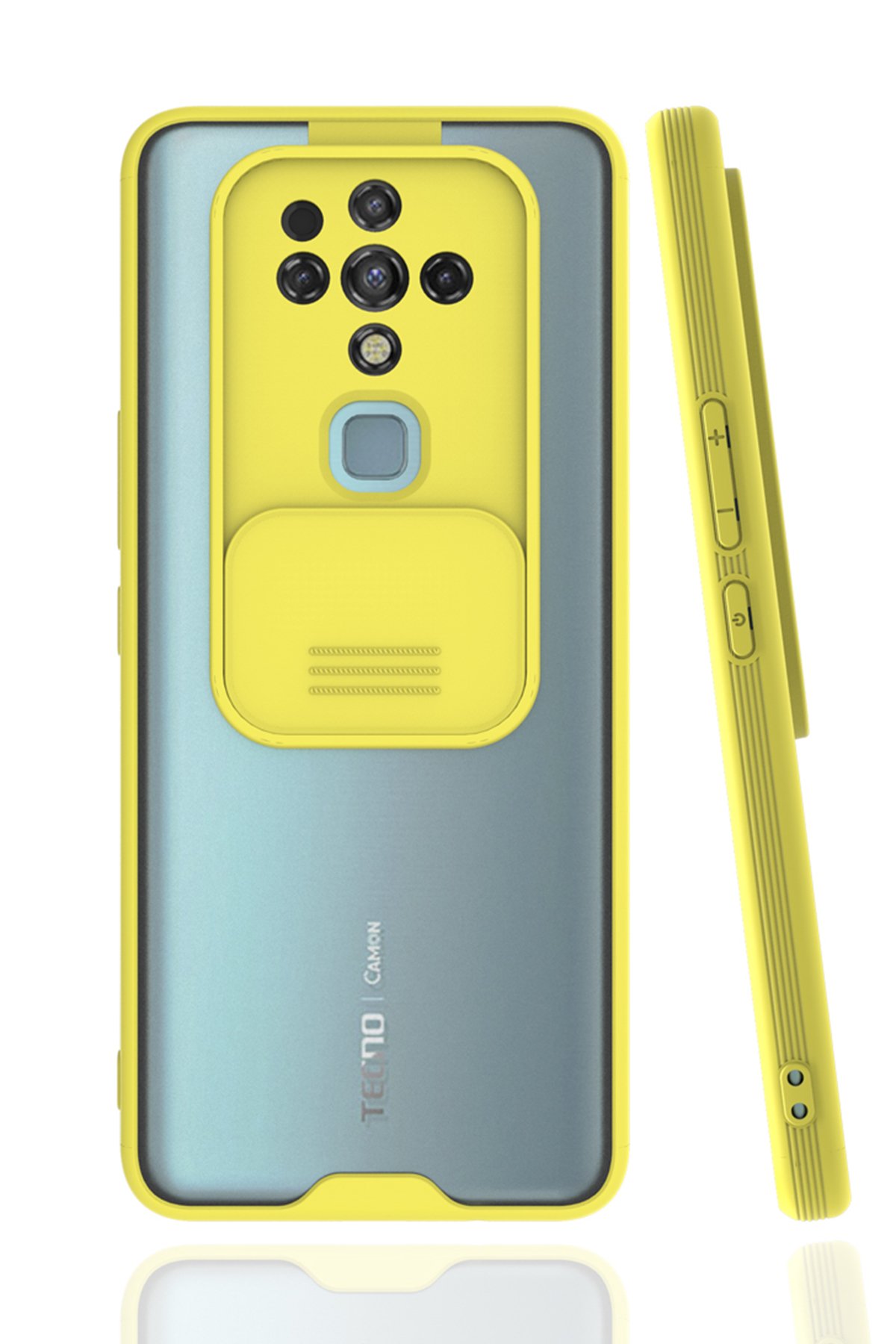 Tecno Camon 16 Kılıf Platin Kamera Koruma Silikon - Sarı Tecno Camon 16 Kılıf Platin Kamera Koruma Silikon - Sarı