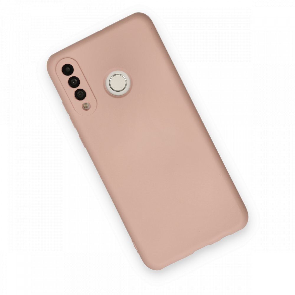 Huawei P30 Lite Kılıf Nano içi Kadife Silikon - Pudra Huawei P30 Lite Kılıf Nano içi Kadife Silikon - Pudra