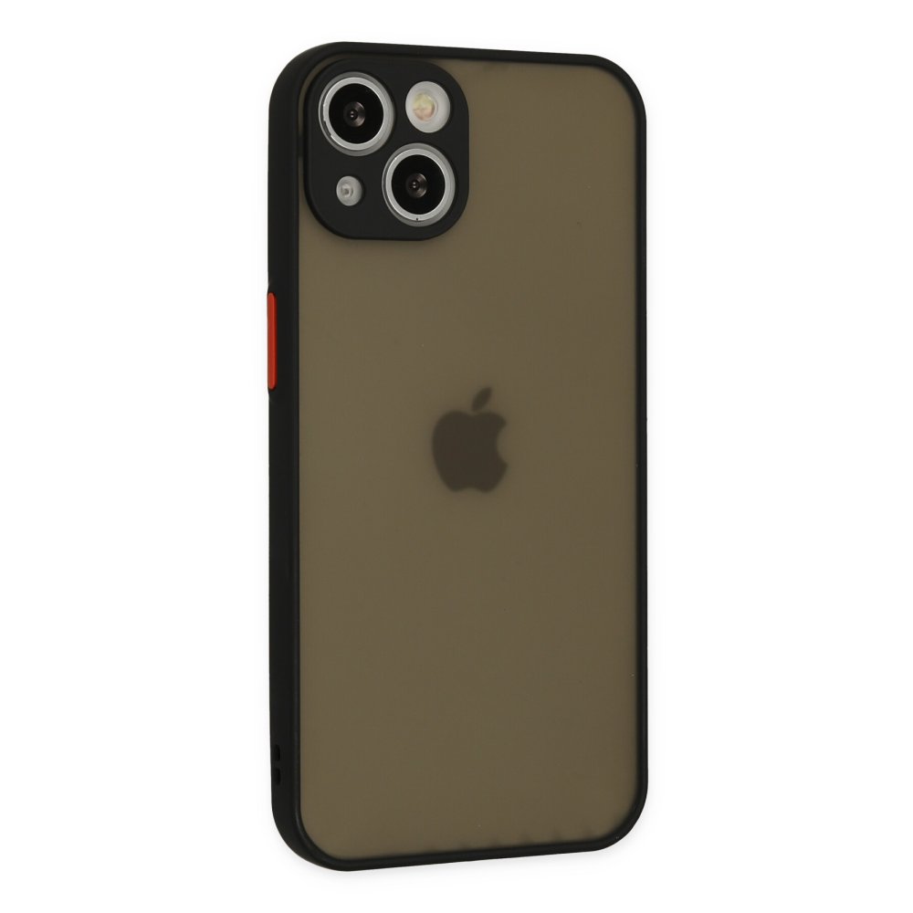  iPhone 15 Plus Kılıf Montreal Silikon Kapak - Siyah
