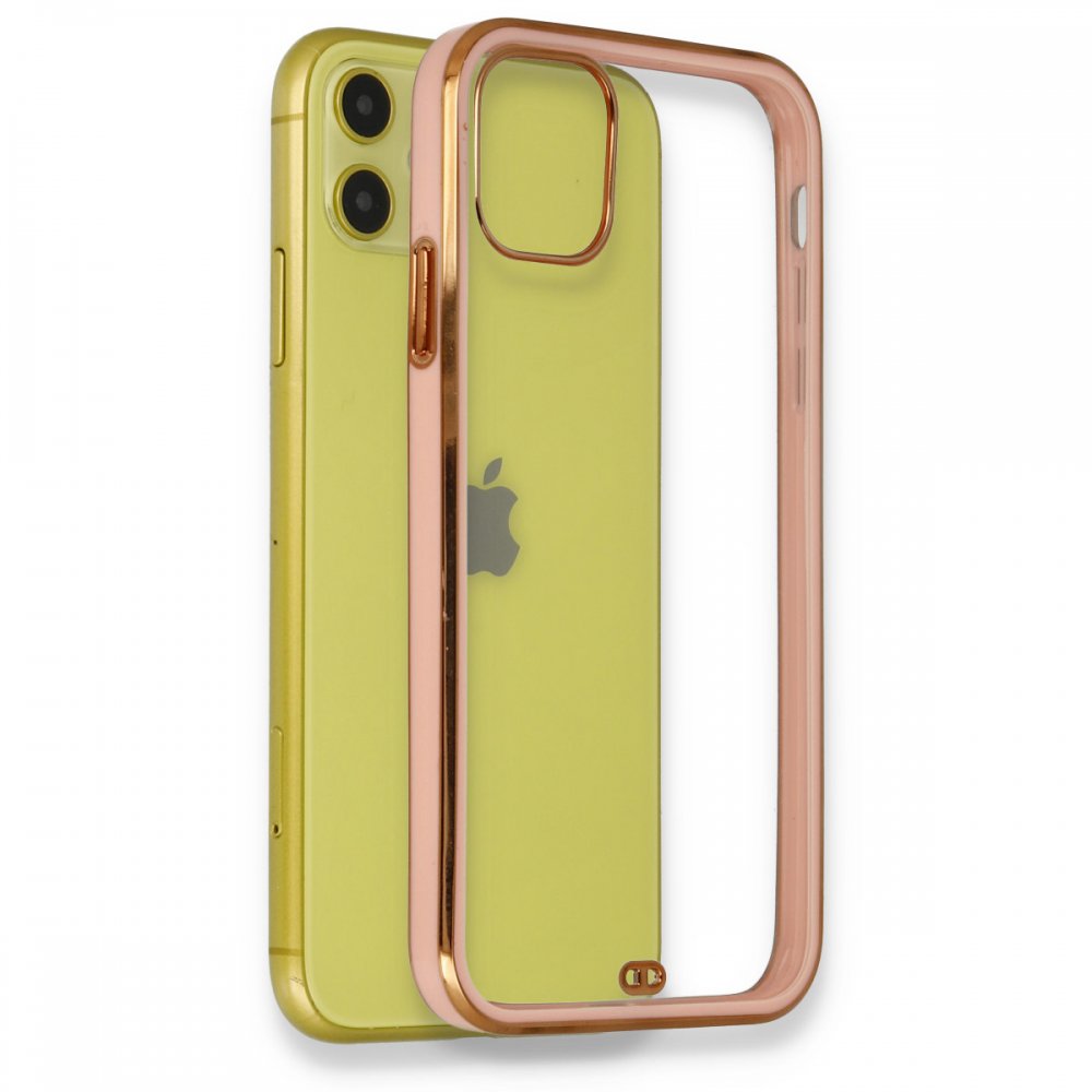  iPhone 12 Kılıf Liva Silikon - Açık Pembe