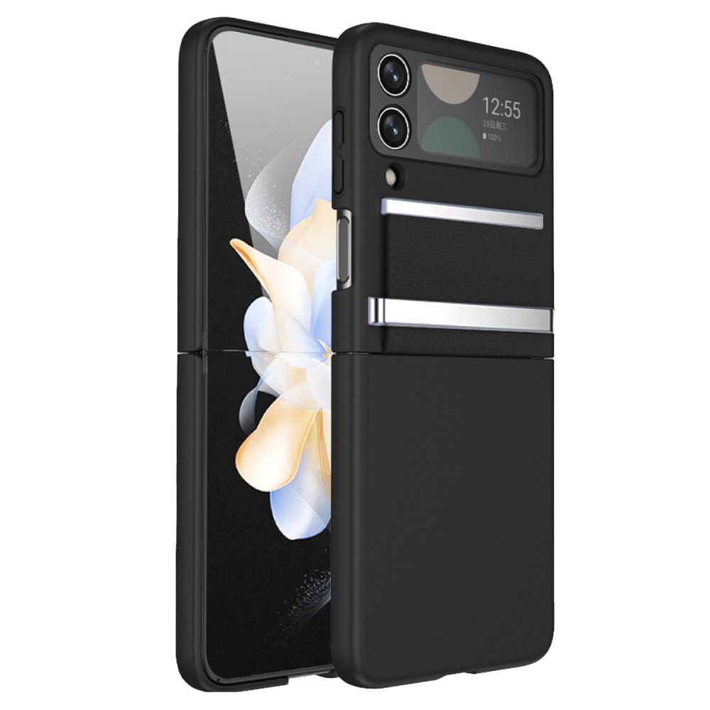  Samsung Galaxy Z Flip 3 Kılıf Belt Flip Kapak - Siyah