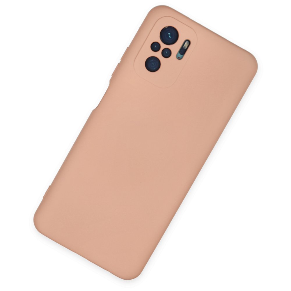 Xiaomi Poco M5s Kılıf Nano içi Kadife Silikon - Pudra  Xiaomi Poco M5s Kılıf Nano içi Kadife Silikon - Pudra