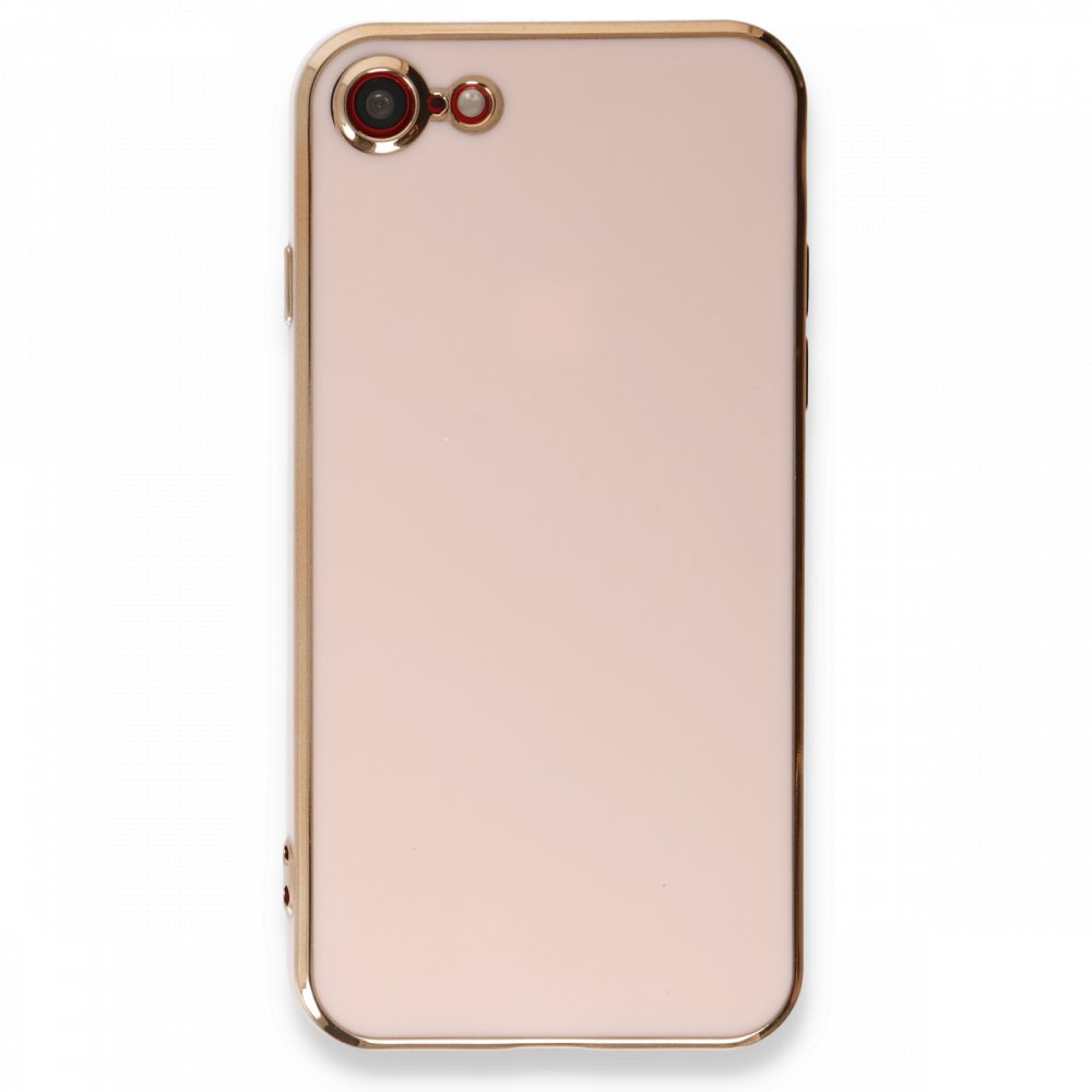  iPhone 7 Kılıf Volet Silikon - Pembe