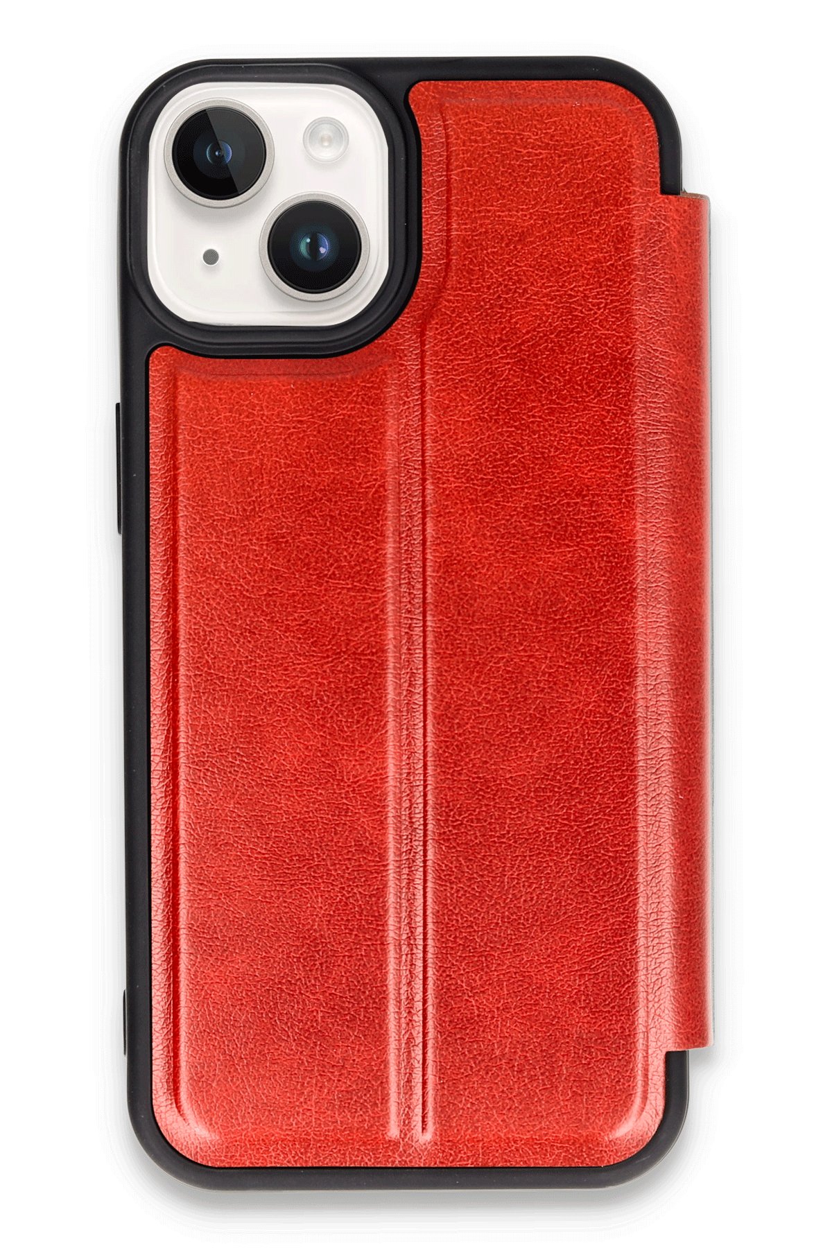  iPhone 13 Kılıf Flip Cover - Kırmızı