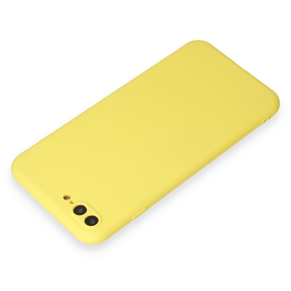 iPhone 8 Plus Kılıf First Silikon - Sarı iPhone 8 Plus Kılıf First Silikon - Sarı