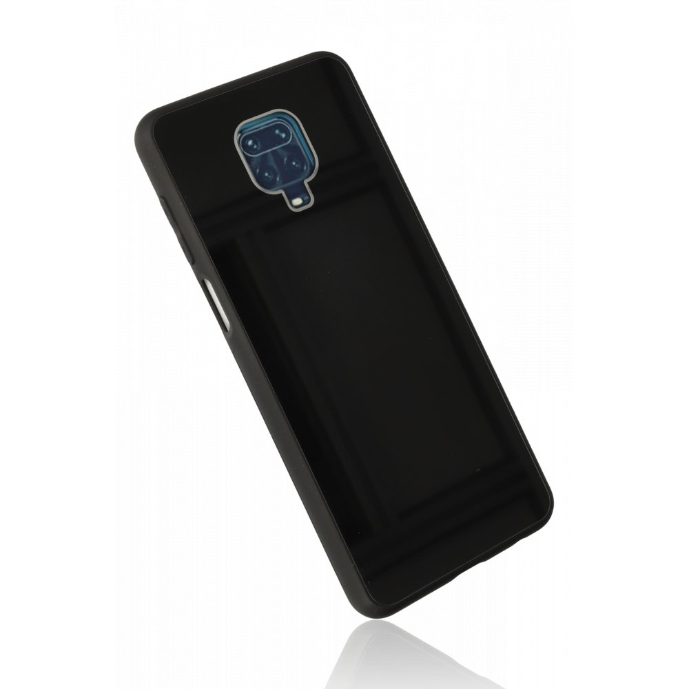 Redmi Note 9S Kılıf Glass Kapak - Siyah Redmi Note 9S Kılıf Glass Kapak - Siyah