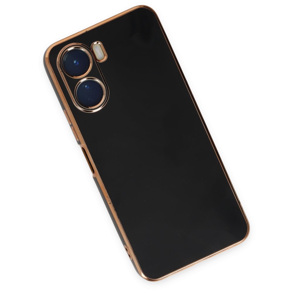 Vivo Y16 Kılıf Volet Silikon - Siyah  Vivo Y16 Kılıf Volet Silikon - Siyah